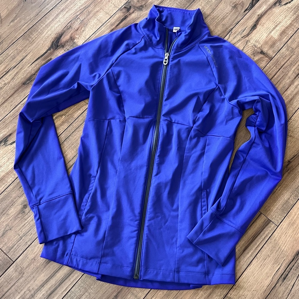 🌿 Under Armour womens medium purple zip up jacket